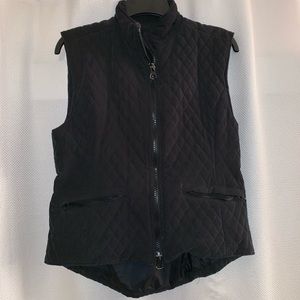 🖤 Black Quilted Vest with Zipper